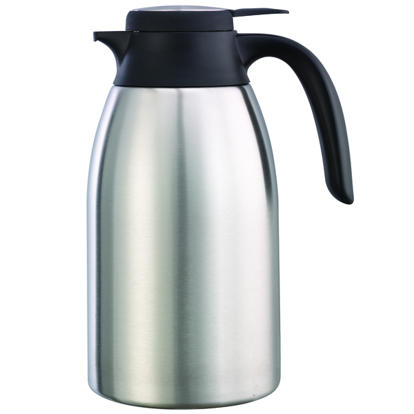 Service Ideas Flow Control Carafe, Vacuum Insulated, 1.6L, Stainless Steel FCC16SS